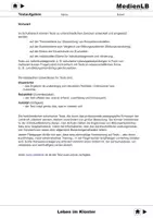 Vorschau - Arbeitsblätter - Leben im Kloster - Arbeitsblätter und Testaufgaben mit Lösungen - Deckblatt