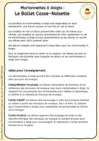 Aperçu - Matériel pour travaux manuels / dessin - Le Ballet Casse-Noisette - Marionnettes à doigts pour les cours de musique - Page 1