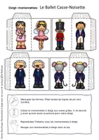Aperçu - Matériel pour travaux manuels / dessin - Le Ballet Casse-Noisette - Marionnettes à doigts pour les cours de musique - Page 3