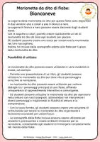 anteprima - Materiale per pittura e bricolage - Biancaneve - Marionette a Dito - Favola - Pagina 1