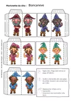 anteprima - Materiale per pittura e bricolage - Biancaneve - Marionette a Dito - Favola - Pagina 3