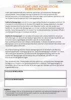 Vorschau - Arbeitsblätter - Biomechanik: zyklische und azyklische Bewegungen - Seite 2