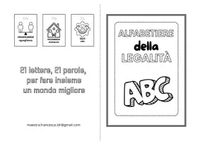 anteprima - Flashcard - ALFABETIERE DELLA LEGALITA' abbecedario - Pagina 1