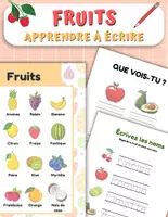 Aperçu - Feuilles d'exercices - 🍎 Aventures fruitées : reconnaître et écrire les fruits 🍍 - Page de couverture