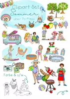 Vorschau - Unterrichtsreihen - Cliparts, Grafiken Sommer - Deckblatt