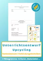 Vorschau - Stundenentwürfe - Unterrichtsentwurf Upcycling Fantasiewesen - Deckblatt