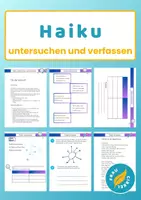 Vorschau - Arbeitsblätter - Das Haiku - Gedichte untersuchen und schreiben - Deckblatt
