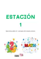 Vista previa - Hojas de trabajo - Estación de aprendizaje números enteros - página 3