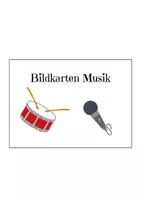 Vorschau - Bildkarten - Bildkarten unbestimmte Artikel Musik - Deckblatt