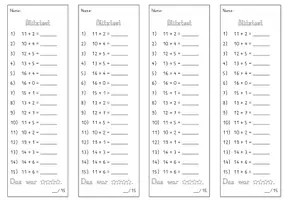 Vorschau - Test - Blitztest_Mathe_Addition_ZR20_ohne Zehnerübergang - Seite 2