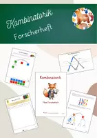 Vorschau - Arbeitsblätter - Kombinatorik Forscherheft - Deckblatt