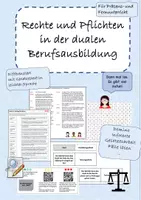 Vorschau - Stundenentwürfe - Rechte und Pflichten in der dualen Berufsausbildun - Deckblatt