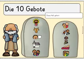Vorschau - Stundenentwürfe - Die 10 Gebote - Stationenarbeit - Seite 2