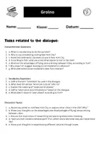 Vorschau - Arbeitsblätter - listening comprehension: Trip to the USA - Tasks related to the dialogue - Seite 1