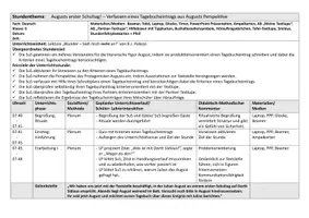 Vorschau - Arbeitsblätter - Wunder R.J. Palacio - Verfassen eines Tagebucheintrags | Lehrprobe - Seite 1