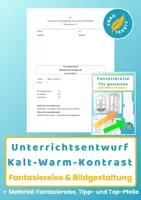 Vorschau - Stundenentwürfe - Unterrichtsentwurf Kalt-Warm-Kontrast - Deckblatt