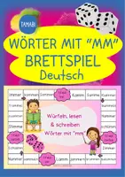 Vorschau - Spiele - Brettspiel Deutsch: Rechtschreibung Doppelter Mitlaut Spiel | Doppelkonsonant mm - Unterricht, Förderstunde & Legasthenietraining - Deckblatt