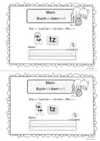 Vorschau - Unterrichtsreihen - Buchstabenheft Wörter tz Laute 1.Klasse, 2.Klasse Rechtschreibung - Seite 1