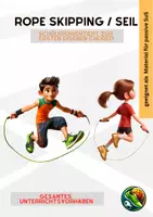 Vorschau - Arbeitsblätter - Rope Skipping / Seil - komplette Unterrichtsreihe mit Arbeitsblättern - Deckblatt