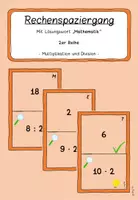 Vorschau - Spiele - Rechenspaziergang 2er Reihe Multiplikation und Division - Deckblatt