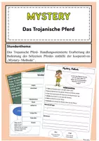 Vorschau - Arbeitsblätter - Mystery - Das Trojanische Pferd (editierbar) - Antikes Griechenland - Deckblatt
