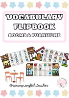 Vista previa - Manualidades / Dibujos para colorear - HOUSE ROOMS & FURNITURE FLIPBOOKS - Portada