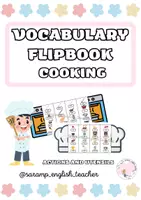 Vista previa - Manualidades / Dibujos para colorear - COOKING ACTIONS AND UTENSILS FLIPBOOKS - Portada