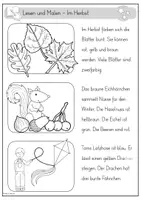 Vorschau - Arbeitsblätter - Lese-Mal-Blätter - Im Herbst - Seite 3
