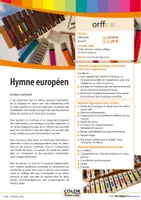 Aperçu - Préparation de séance / Séance complète - Hymne européen - Kit pédagogique - accompagnement avec boomwhackers et instruments Orff - Page de couverture