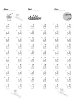 Aperçu - Feuilles d'exercices - Math Addition and Subtraction Worksheets Within 60-2nd Grade Math Facts - Page 3