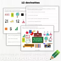 Aperçu - Feuilles d'exercices - Cherche et trouve logique - Page de couverture