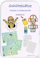 Vorschau - Arbeitsblätter - Schüttelsätze Freizeit in Silbenschrift/Druckschrift - Deckblatt