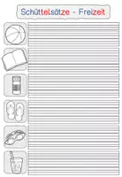 Vorschau - Arbeitsblätter - Schüttelsätze Freizeit in Silbenschrift/Druckschrift - Seite 3