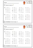 Vorschau - Arbeitsblätter - Einmaleins: Stationenlernen - Multilplikation und Division (Klasse 2-3) #schulstartbyextraklasse - Seite 2