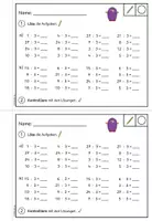 Vorschau - Arbeitsblätter - Einmaleins: Stationenlernen - Multilplikation und Division (Klasse 2-3) #schulstartbyextraklasse - Seite 3