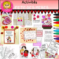 Aperçu - Matériel pour travaux manuels / dessin - Activités FÊTE DES MERES - Page de couverture