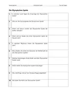 Vorschau - Arbeitsblätter - Olympische Spiele – Text mit Fragen - Seite 1