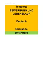 Vorschau - Arbeitsblätter - Bewerbungsschreiben Muster (Bewerbungsunterlagen) - Deckblatt