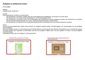 Vorschau - Aufgabenkarten - Aufgabenkarten: Aufgaben zu Zahlentrios-Multiplikation und Division im Zahlenraum bis 100 - Seite 1