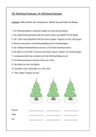Vorschau - Fördermaterial/Inklusion - Logical / Leserätsel / Leseübung Weihnachtsbaum - Seite 1