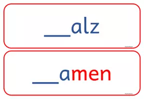 Vorschau - Bildkarten - sch oder s - Wort- und Bildkarten (Klasse 1) - Seite 3