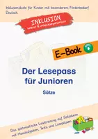 Vorschau - Arbeitsblätter - Sparpaket: Der Lesepass für Junioren – Wortgruppen und Sätze - Deckblatt