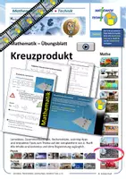 Vorschau - Arbeitsblätter - Mathematik - Kreuzprodukt - Aufgaben Video, App, etc. - Deckblatt