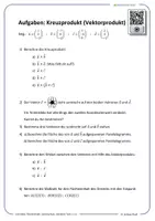 Vorschau - Arbeitsblätter - Mathematik - Kreuzprodukt - Aufgaben Video, App, etc. - Seite 1