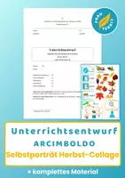 Vorschau - Stundenentwürfe - Unterrichtsentwurf Selbstporträt Collage Arcimboldo - Deckblatt