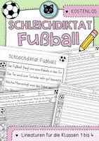 Vorschau - Arbeitsblätter - Schleichdiktat | Laufdiktat | Fußball | kostenlos - Deckblatt