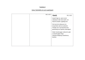 Vorschau - Präsentationen/Tafelbilder - Einführungsstunde Gewalt - Seite 1