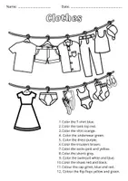 Vista previa - Hojas de trabajo - Summer Clothes worksheet - página 2