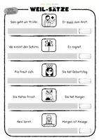 Vorschau - Arbeitsblätter - weil-Sätze - LTiO - Seite 2