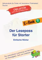 Vorschau - Arbeitsblätter - Sparpaket: Lesepass für Starter: Einfache Wörter - Deckblatt